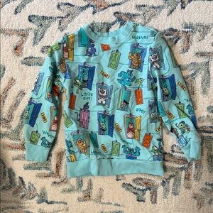 Little Sleepies Blue Monster Sweatshirt